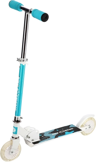 Składana hulajnoga dziecięca NILS Extreme HD505, turkusowa