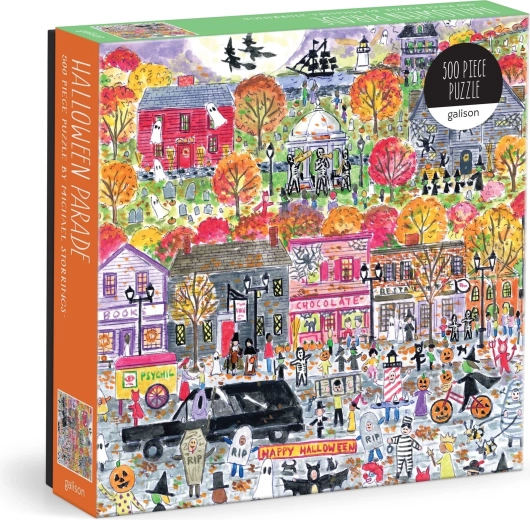 Kwadratowe puzzle Halloweenski pochód 500 elementów GALISON
