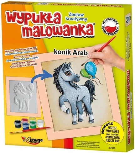 Wypukłe malowanie – koń arabski