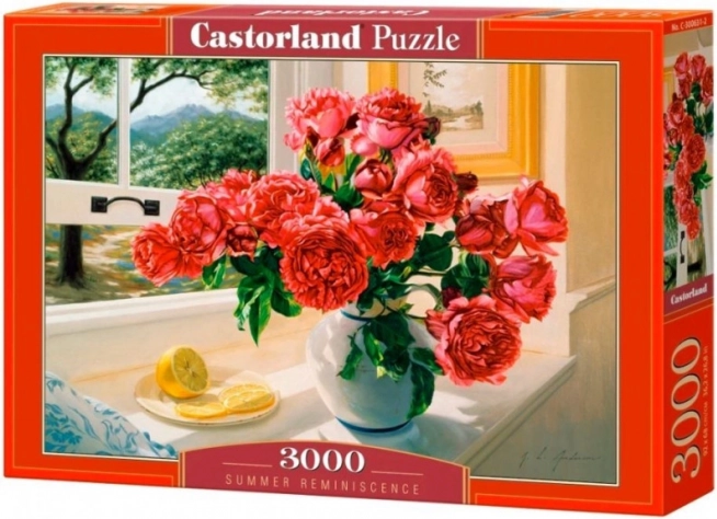 Puzzle 3000 elementów – piwonie Summer Reminisce