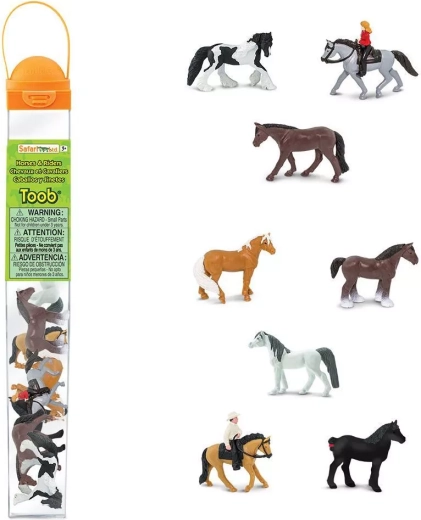 Safari Ltd. tuba z końmi i ich jeźdźcami