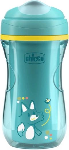 Chicco Active kubek termiczny ze sztywnym ustnikiem teal 266 ml 14m+