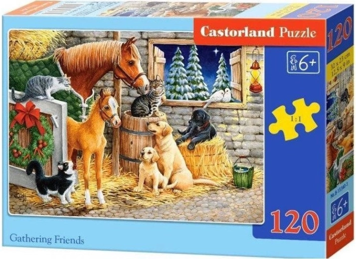 Puzzle dla dzieci Gathering Friends, 120 elementów