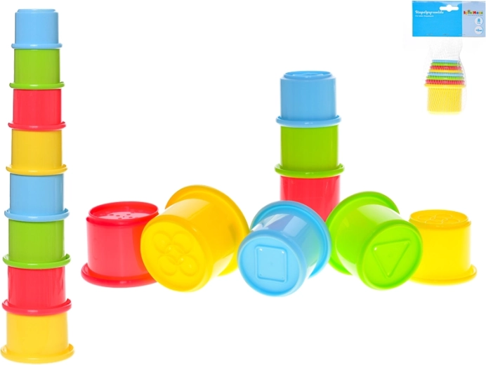 Składane kubeczki – kolorowa piramida dla niemowląt