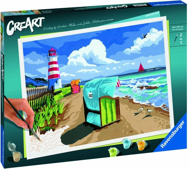 creart wakacje nad Bałtykiem – malowanie po numerach (premium series b)