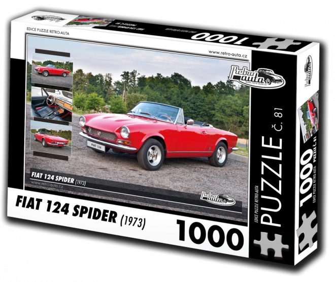 Puzzle Retro-auta Fiat 124 Spider (1973) – 1000 elementów
