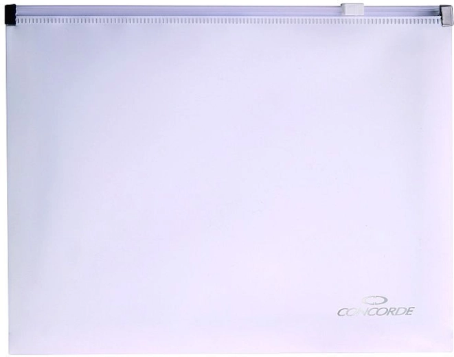 Teczka na dokumenty z suwakiem A5 CONCORDE, biała
