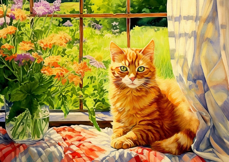 Enjoy puzzle Kotka z wiejskiej kuchni 1000 elementów