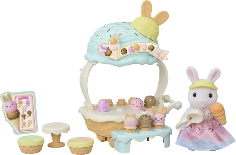 Sylvanian Families stoisko z lodami z figurką