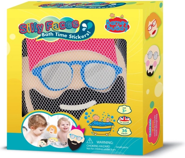 Piankowe naklejki do kąpieli – zabawne buźki