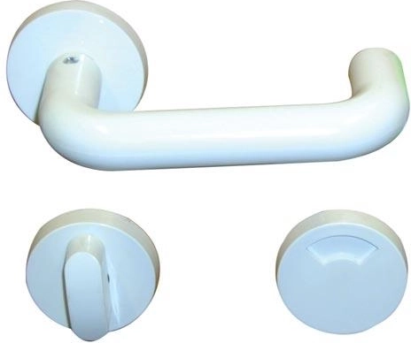 Wewnętrzna klamka WC z wskaźnikiem – biały plastik