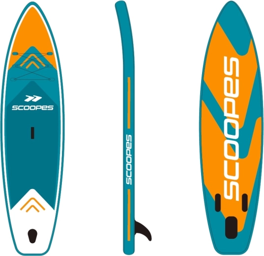 Deska SUP VELO 350 cm pomarańczowa z akcesoriami