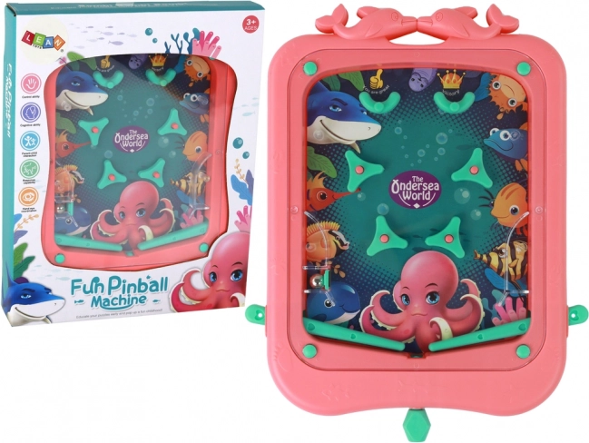 Arkadówka Mini Pinball z kulką Różowy