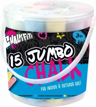 Kreda Jumbo w wiaderku 15 kolorów