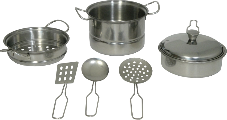 Metalowy zestaw kuchenny dla dzieci