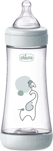 Chicco antykolkowa butelka dla niemowląt Perfect5 300 ml, szybki przepływ 4m+ - 1 sztuka
