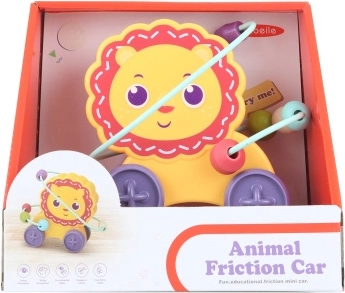 Plastowy labirynt lew na kółkach dla dzieci