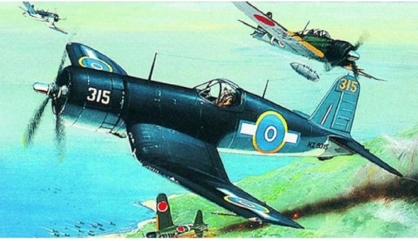 Plastikowy model samolotu F4U-1 Corsair do złożenia