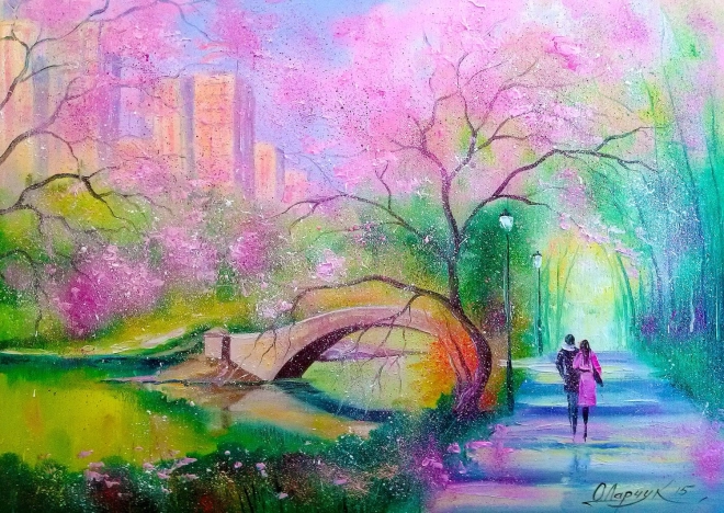 Puzzle Spacer w parku 1000 elementów ENJOY