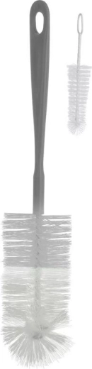 BabyOno szczotki do butelek i smoczków, 2 szt., szare