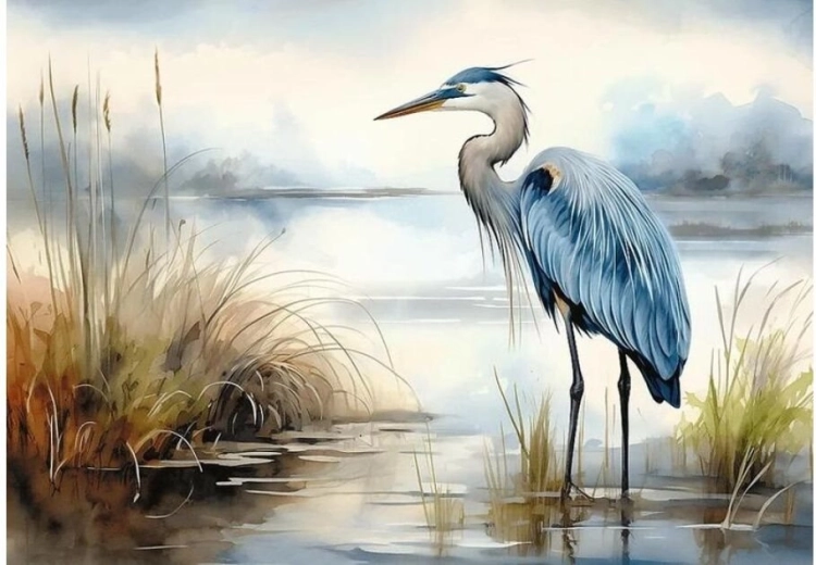 Trefl puzzle Premium Plus czapla w naturze 1000 elementów