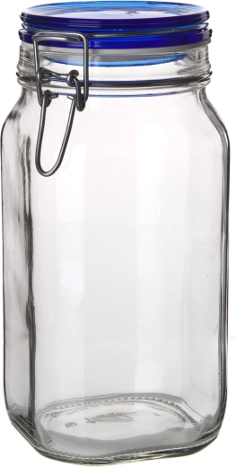 Hermetyczny szklany słoik z klamrą 1,5 l FIDO Blue