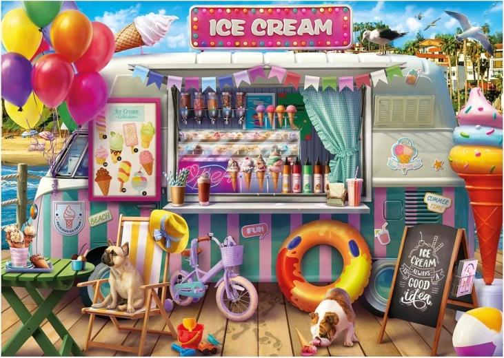 Puzzle EDUCA – wóz z lodami, 500 elementów