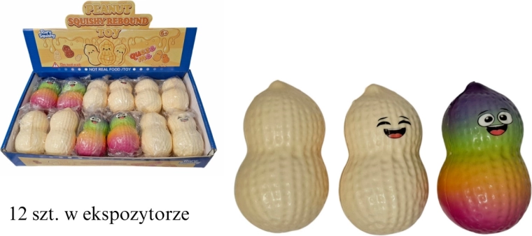 Gniotek Fistaszek – antystresowa zabawka do ściskania (squishy)