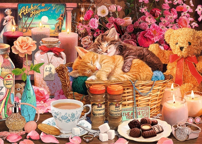 Trefl Puzzle Premium Plus Tea Time wszystko piękne 1000 elementów