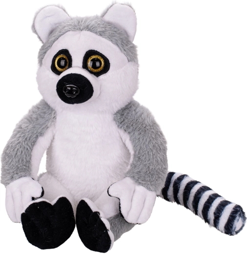 Pluszowy lemur 25 cm w pozycji siedzącej dla niemowląt od urodzenia