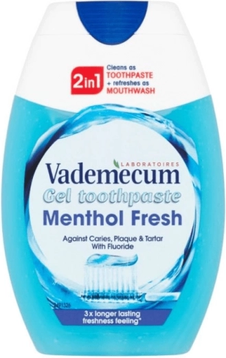 Vademecum 2w1 Menthol Fresh żelowa pasta do zębów 75 ml