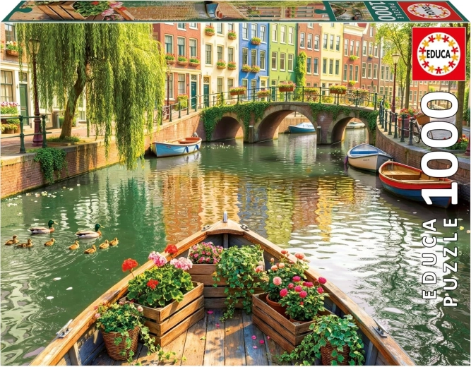 Educa puzzle Rejs statkiem po Amsterdamie 1000 elementów