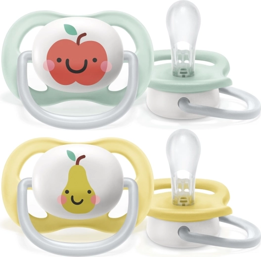 Philips Avent smoczek Ultra Air neutralny jabłko 0–6 m, 2 szt.