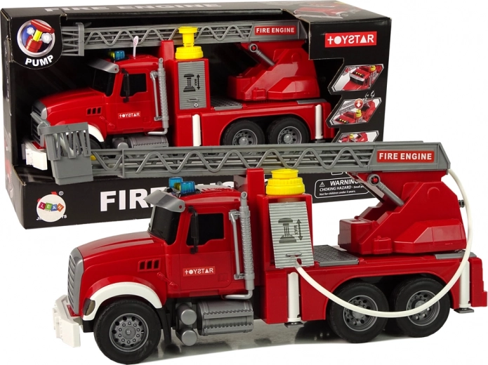 Wóz strażacki Czerwona woda Dźwięki Światła