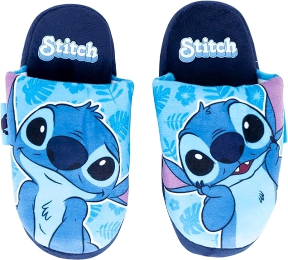 Dziewczęce kapcie domowe Disney Stitch niebieskie EU 28/29