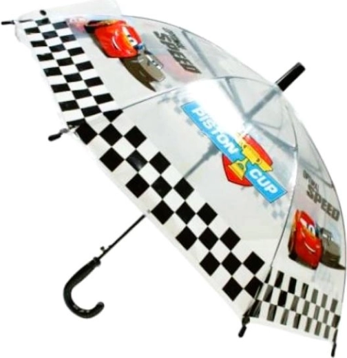 Dziecięcy automatyczny przezroczysty parasol Cars