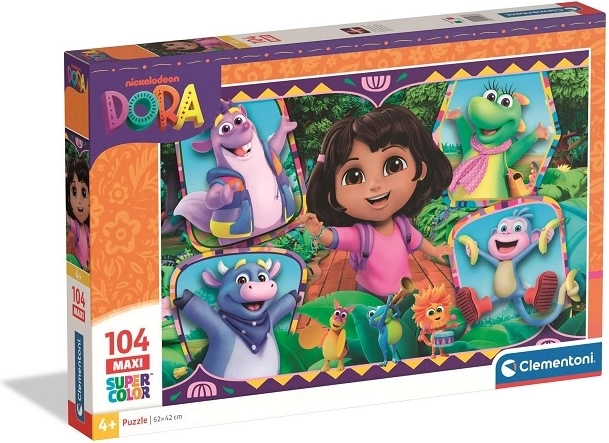 Clementoni maxi puzzle Dora – 104 elementy
