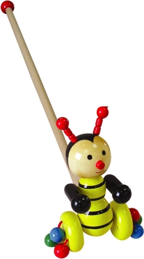 Pszczoła na kiju drewniana
