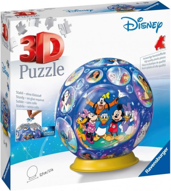 Kula 3D puzzle DISNEY od RAVENSBURGER, 72 elementów