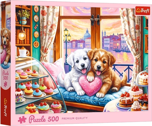 Puzzle 500 Szczenięca miłość
