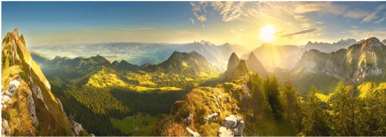 Dino panoramiczne puzzle Szwajcarska jesień 6000 elementów