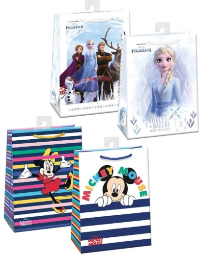 Argus papierowa torba prezentowa Frozen 2 / Minnie / Mickey 23 × 32 cm - 1 sztuka