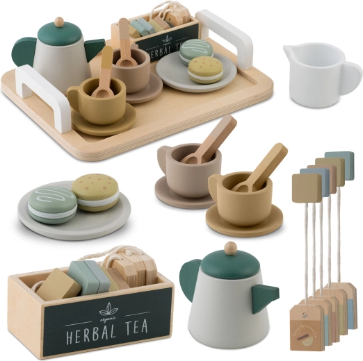 Drewniany zestaw do herbaty NUKIDO