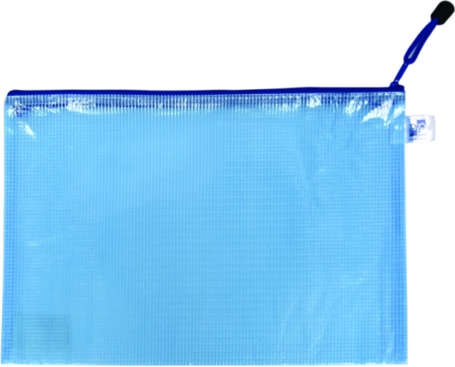 Koperta z zamkiem A4 niebieska, siatkowana