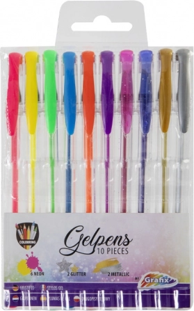 Zestaw długopisów żelowych 10 szt. GRAFIX