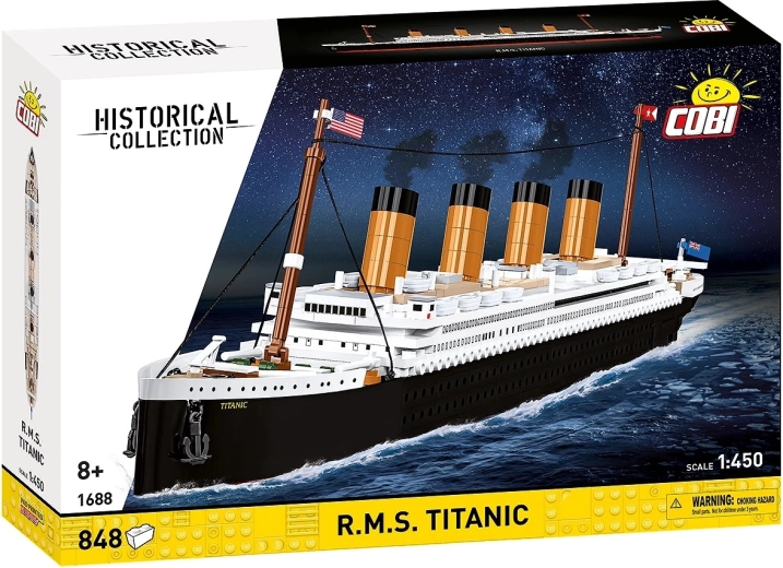 Klocki konstrukcyjne RMS TITANIC 1:450, 848 elementów