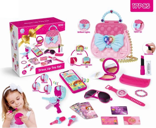 Zestaw piękności w torebce ze smartfonem