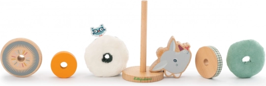 Piramidka do układania Lilliputiens, smoczek Joe