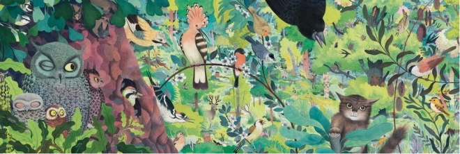 DJECO Panoramiczne puzzle Sowy i ptaki 1000 elementów