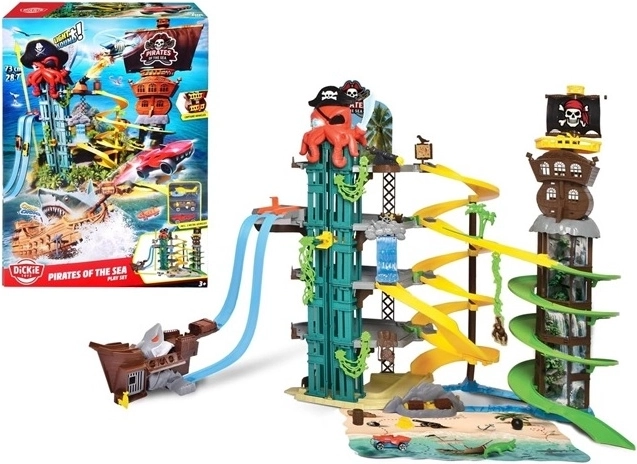 Dickie Toys Piraci na morzu – wielopoziomowy parking